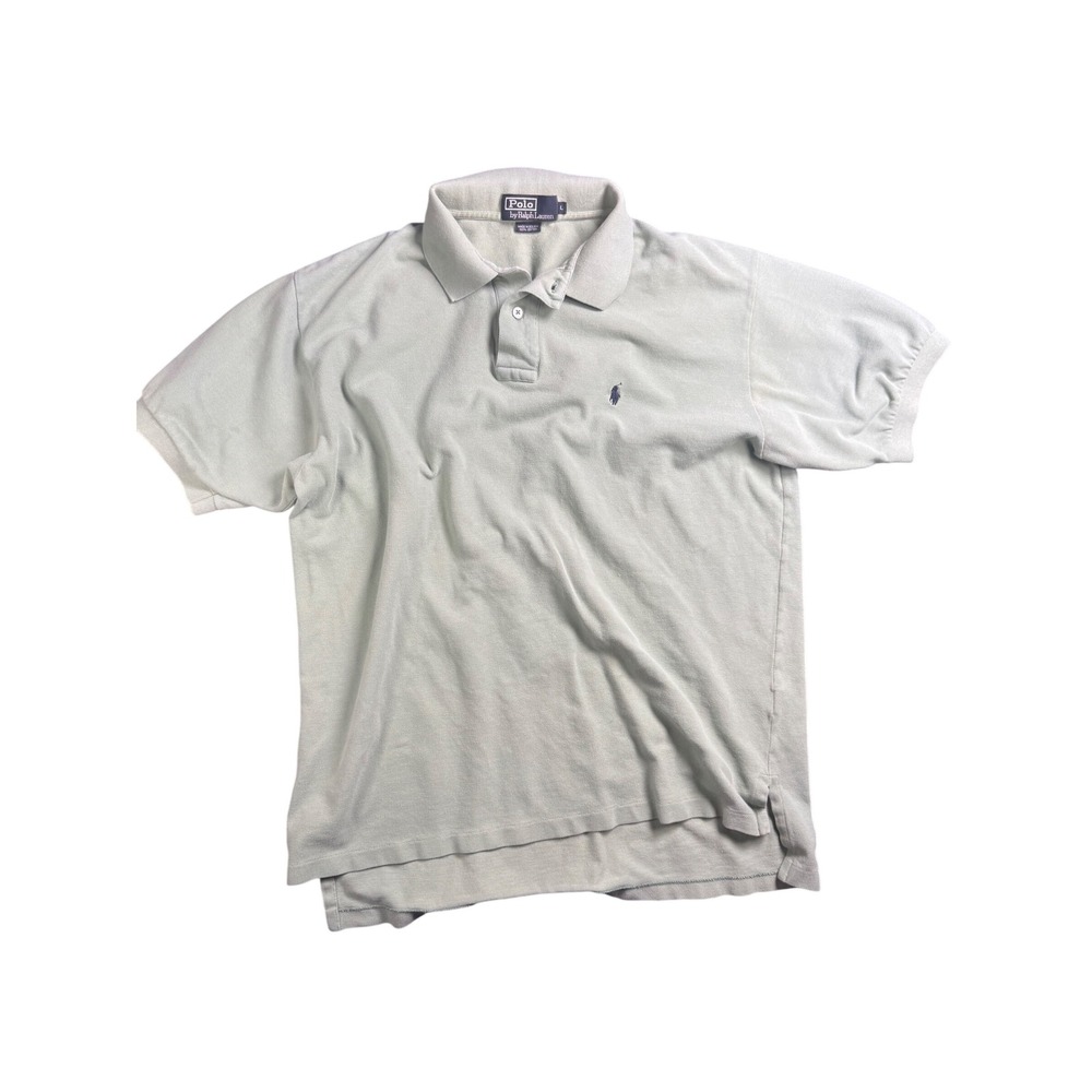 Polo by Ralph Lauren Mens Polo Shirt L Light Green Cotton Pony‎ Logo Preppy